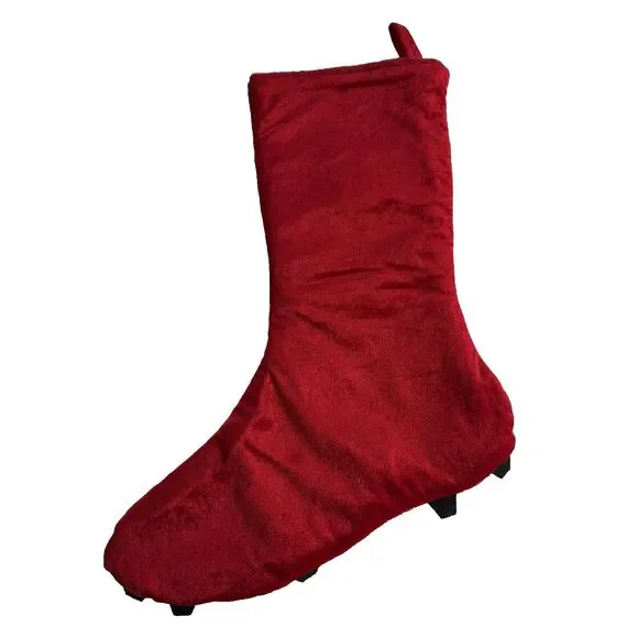 Golf Shoe Christmas Stocking Argyle Knit Sock Golf Spike Tassles Kilties Xmas - Picture 3 of 3